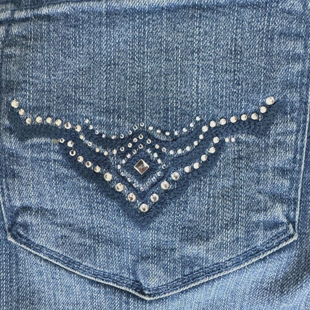 NYDJ Lift Tuck Jeans Womens 12 Blue Straight Leg Stretch Denim USA Made Classic - Picture 7 of 9